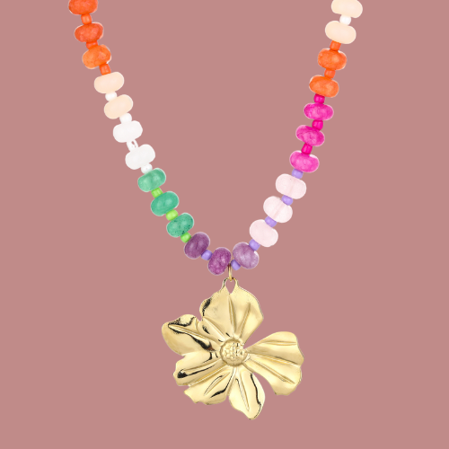 NECKLACE BEADS - FLOWER 