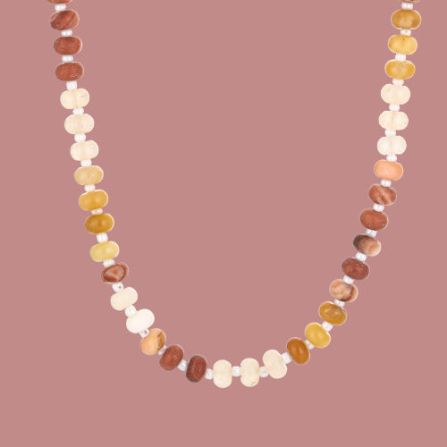 NECKLACE RAINBOW - BEIGE 